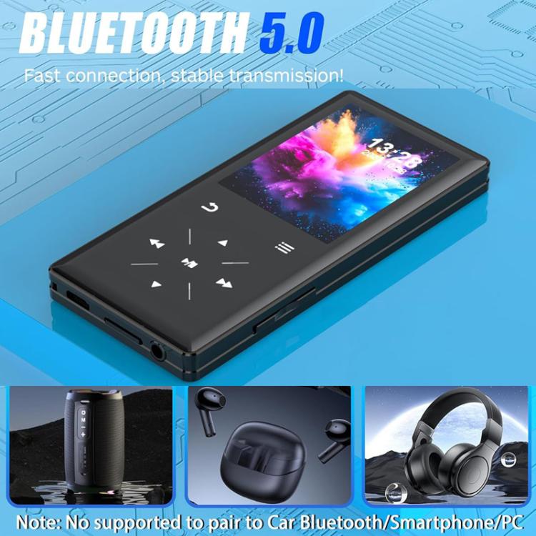 Altavoz musical A8 con ranura para tarjeta, Hi-Fi, MP3 sin pérdidas, pantalla táctil, Bluetooth, FM, reproductor de vídeo y lector de novelas., 4GB, 8GB, 16GB, 32GB, 64GB
