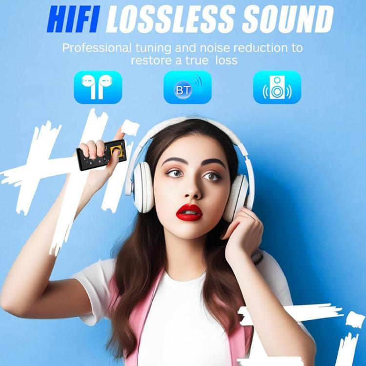Altavoz musical A8 con ranura para tarjeta, Hi-Fi, MP3 sin pérdidas, pantalla táctil, Bluetooth, FM, reproductor de vídeo y lector de novelas., 4GB, 8GB, 16GB, 32GB, 64GB
