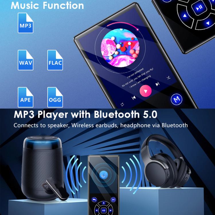 Reproductor de música MP3 P3 con Bluetooth, pantalla táctil y radio MP4, 4GB, 8GB, 16GB, 32GB, 64GB