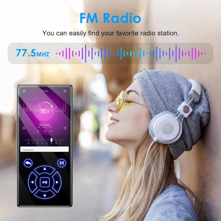 Reproductor de música MP3 P3 con Bluetooth, pantalla táctil y radio MP4, 4GB, 8GB, 16GB, 32GB, 64GB