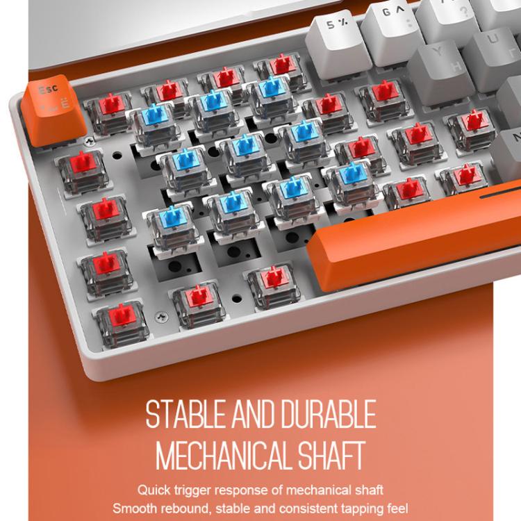 Teclado mecánico ruso ZIYOULANG T60 con cable de 1,5 m e iluminación para juegos., Microglow Blue Switch, Microglow Red Switch, Bee Blue Switch, Bee Red Switch, Blue Red Switch, Aqua Green Blue Switch, Chalk Blue Switch