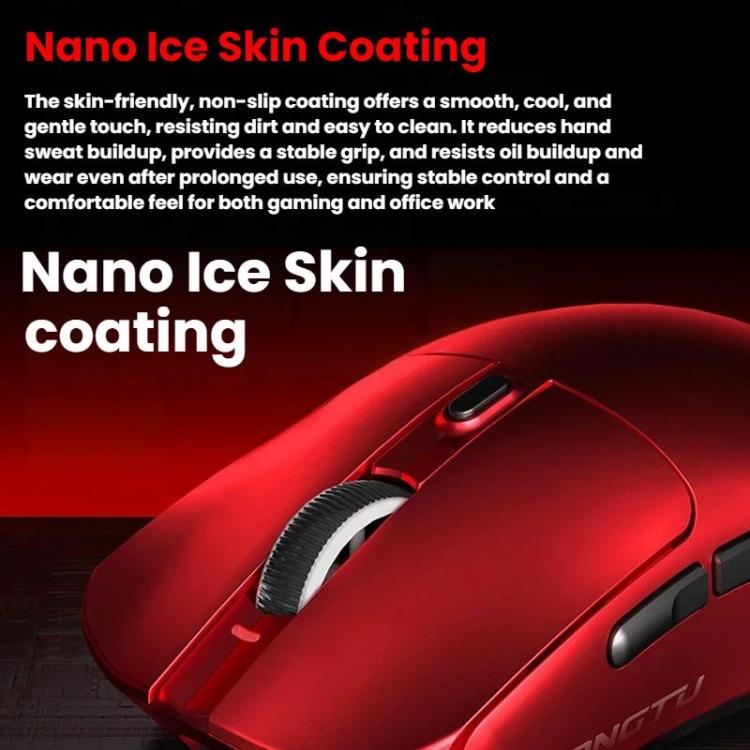 Ratón inalámbrico Bluetooth LANGTU M8 de triple modo, ligero para juegos.
