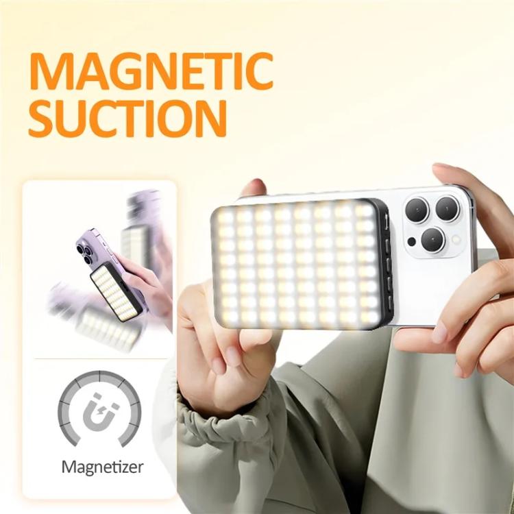 Luz LED magnética para selfies con 128 LEDs, luz de relleno LED para videoconferencias, transmisiones en vivo, cámaras, teléfonos y computadoras portátiles.