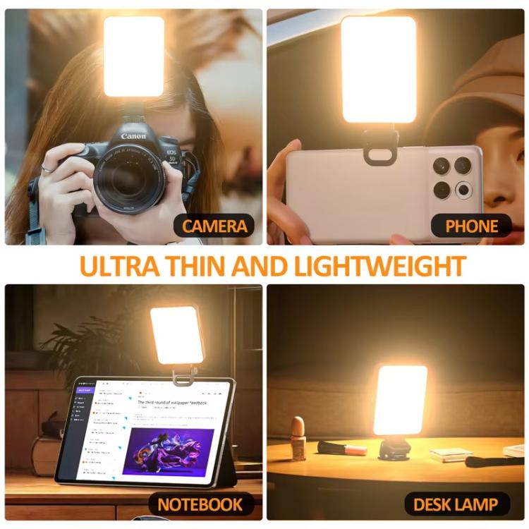 Luz LED magnética para selfies con 128 LEDs, luz de relleno LED para videoconferencias, transmisiones en vivo, cámaras, teléfonos y computadoras portátiles.