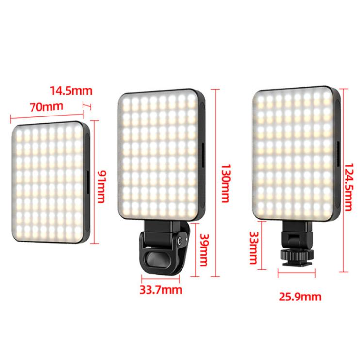 Luz LED magnética para selfies con 128 LEDs, luz de relleno LED para videoconferencias, transmisiones en vivo, cámaras, teléfonos y computadoras portátiles.