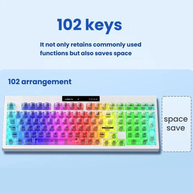 Teclado mecánico para juegos LANGTU L102 con cable de 1,5 m e iluminación RGB.