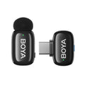 Micrófono de dedo BOYA Mini inalámbrico con clip de solapa para transmisión en vivo móvil y grabación con reducción de ruido., Type-C 1 To 1, Type-C 1 To 2+Charging Case, 8 Pin 1 To 1