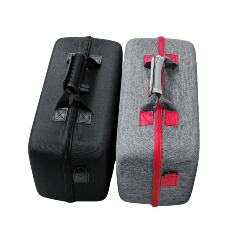 Funda de transporte para consola PS5 Pro y accesorios con compartimento para auriculares y bolsa de almacenamiento de doble capa.