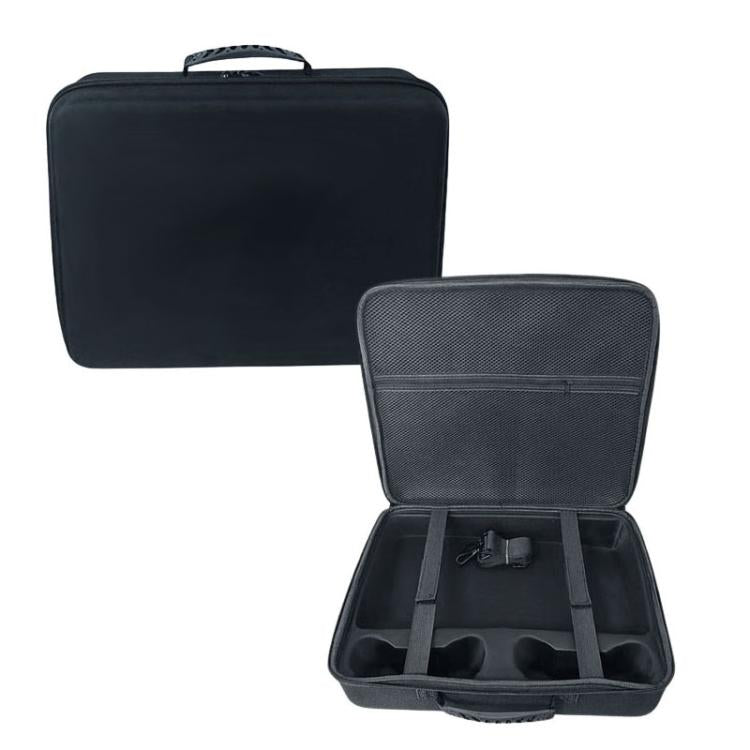 Funda de transporte rígida impermeable de una sola capa para PS5 Pro con correa ajustable para el hombro.