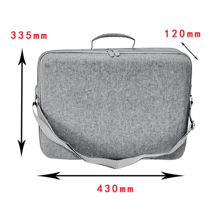 Funda de transporte rígida impermeable de una sola capa para PS5 Pro con correa ajustable para el hombro.