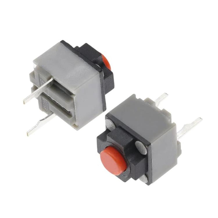 10 interruptores táctiles silenciosos de 2 pines para ratón, 6 x 6 x 7.3mm