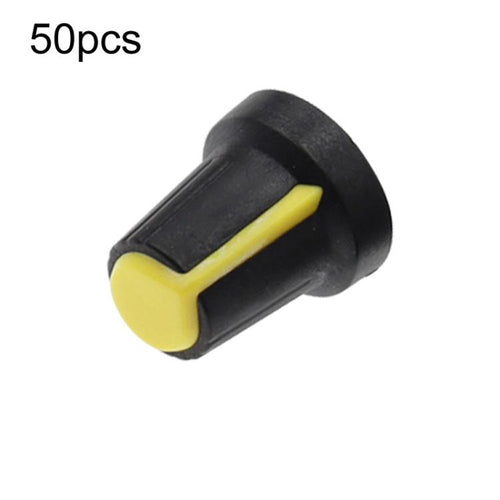 50 tapas protectoras AG2 para interruptores y potenciómetros de eje estriado