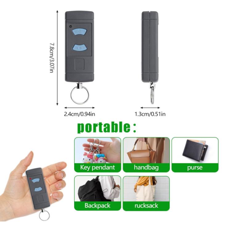 Control remoto inalámbrico para puerta de garaje HORMANN HSE2 / HSE4 de 868 MHz (copia), 2-Button 868MHZ