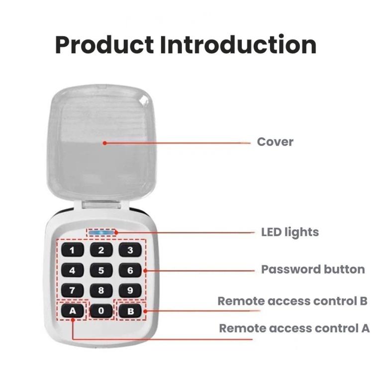 Duplicador de contraseña inalámbrico multifrecuencia universal para mandos a distancia de puertas enrollables eléctricas