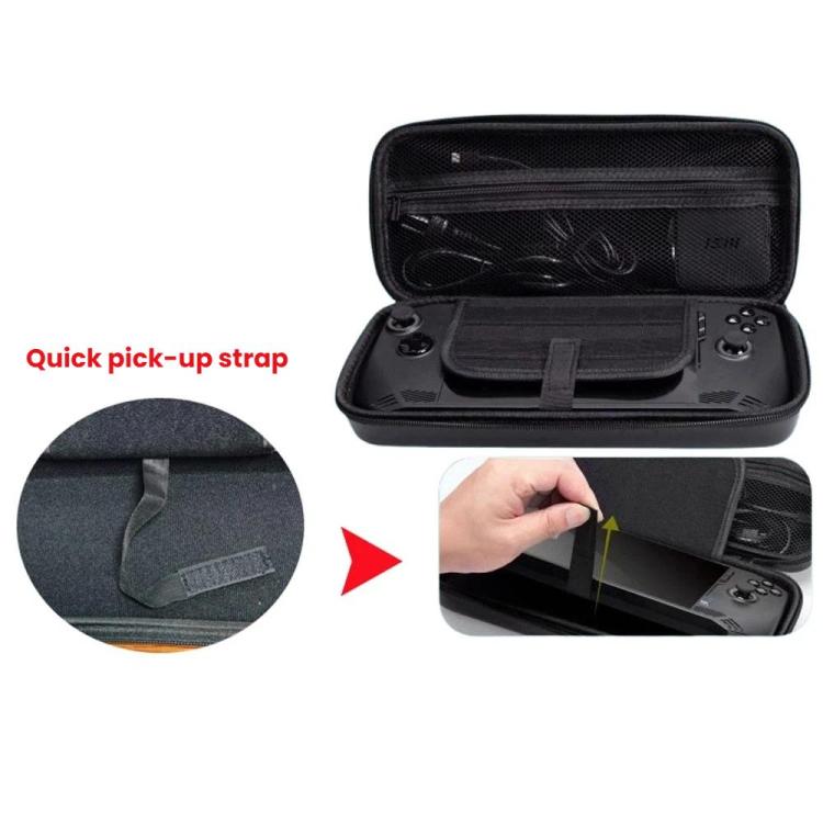 Funda protectora rígida de piel sintética PU para Steam Deck OLED, con 10 ranuras para tarjetas de juego.