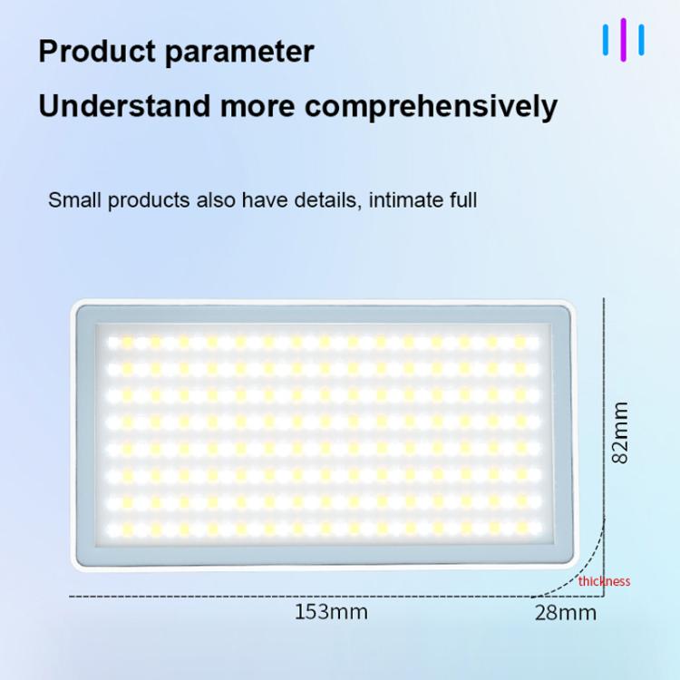 Luz de relleno para exteriores Mamen de 25 W, RGB a todo color, para cámaras y transmisiones en vivo., 25R