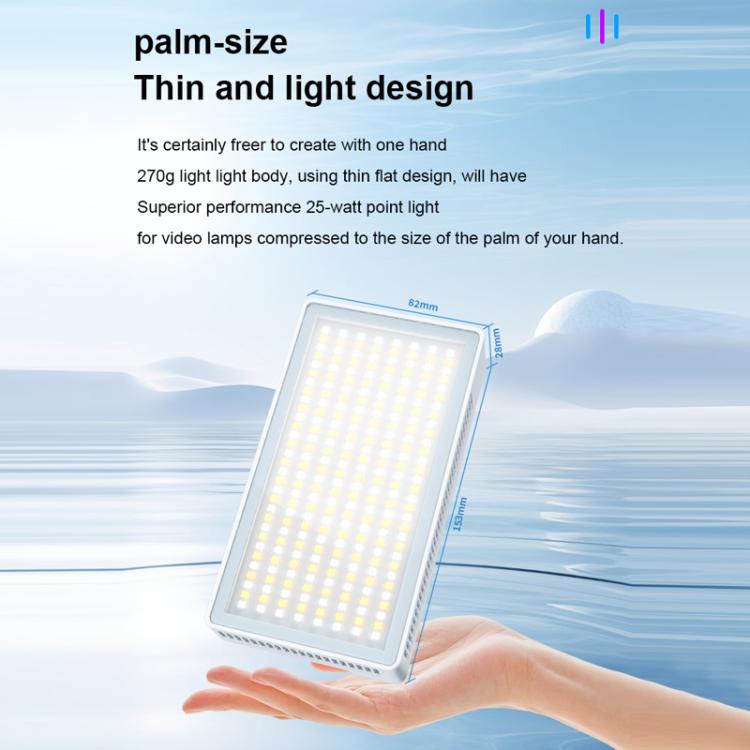 Luz de relleno para exteriores Mamen de 25 W, RGB a todo color, para cámaras y transmisiones en vivo., 25R