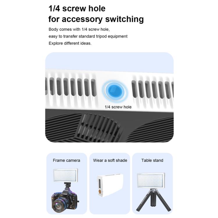 Luz de relleno para exteriores Mamen de 25 W, RGB a todo color, para cámaras y transmisiones en vivo., 25R
