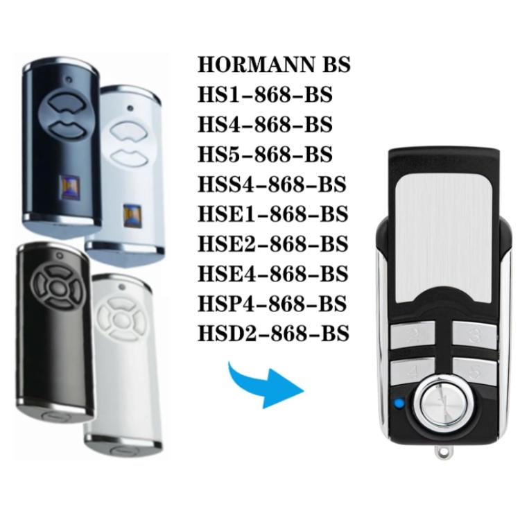 Para control remoto de puerta de garaje HORMANN HSE2-868-BS de 4 botones y 868 MHz