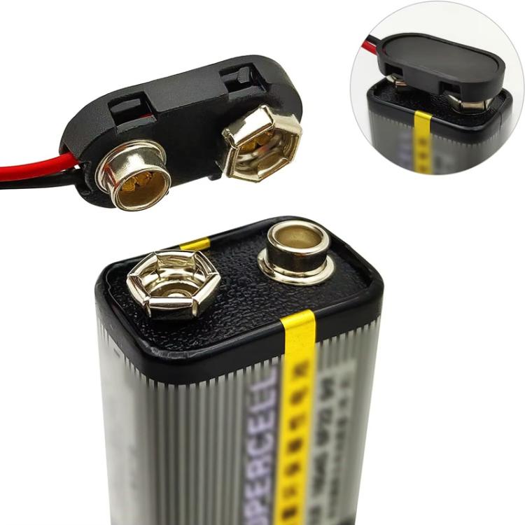 10 pinzas para batería de 9V con cables y estuche para batería, Type I Hard Buckle, Type I, Type T, Type I With DC Plug, Type T With DC Plug