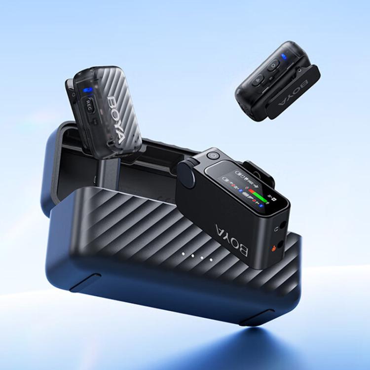 Micrófono de solapa inalámbrico BOYA MIC2 para móviles, cámaras, retransmisiones en directo, reducción de ruido y grabación de cine y televisión., 03 1 To 1 No Case, 02 1 To 2 With Case No Lapel Mic, 01 1 To 2 With Case+Lapel Mic