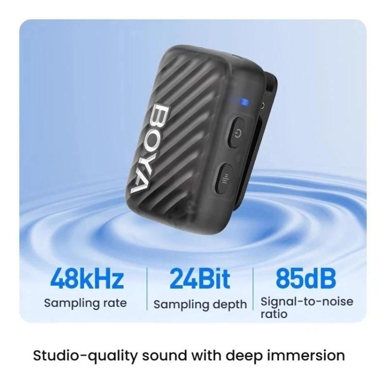 Micrófono de solapa inalámbrico BOYA MIC2 para móviles, cámaras, retransmisiones en directo, reducción de ruido y grabación de cine y televisión., 03 1 To 1 No Case, 02 1 To 2 With Case No Lapel Mic, 01 1 To 2 With Case+Lapel Mic