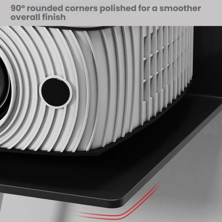 Estante organizador de pared sin perforaciones, de acero al carbono, para proyector, cámara, router, decodificador de TV con diseño de orificio para cables., Small Black, Medium Black, Large Black, Small White, Medium White, Large White