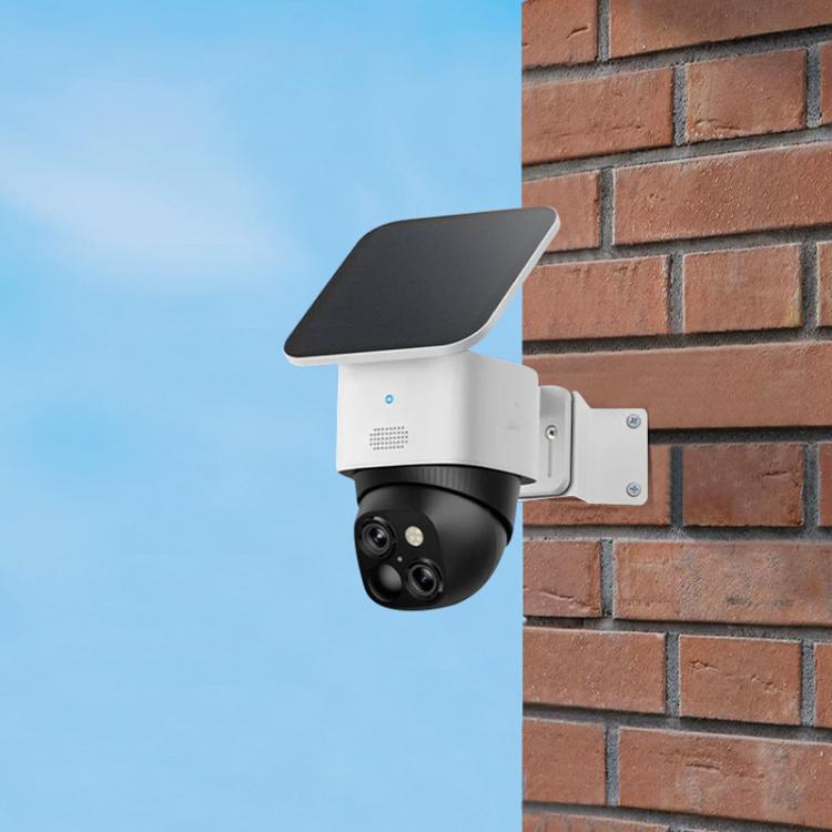Soporte de esquina de acero inoxidable para cámara de seguridad Eufy SoloCam S340 / Reolink Trackmix / TP-Link Tapo C425 / C500