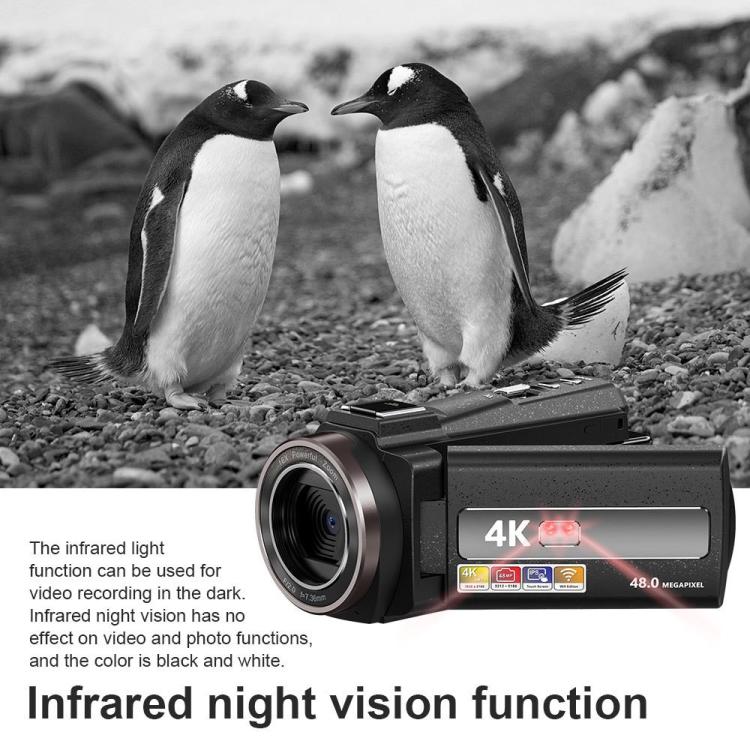 Videocámara digital portátil HD 4K con estabilización electrónica de imagen para deportes al aire libre, enchufe estadounidense., Standard, Standard+32G Memory Card, Standard+64G Memory Card, Standard+128G Memory Card
