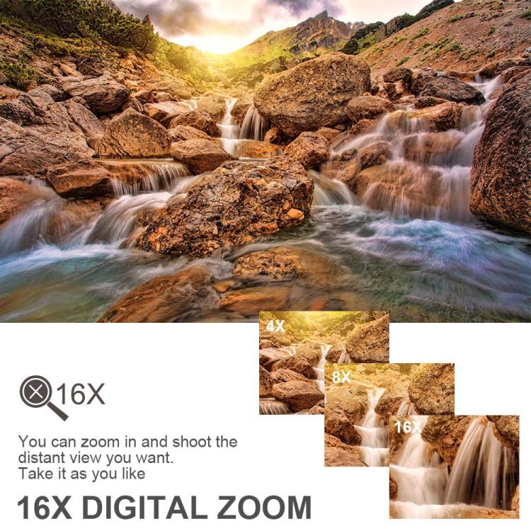 Videocámara digital portátil HD 4K con estabilización electrónica de imagen para deportes al aire libre, enchufe estadounidense., Standard, Standard+32G Memory Card, Standard+64G Memory Card, Standard+128G Memory Card