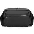 Bolso bandolera para cámara QISEMIAN para hombre, resistente al agua, para fotografía DSLR, con divisores extraíbles y soporte para trípode.
