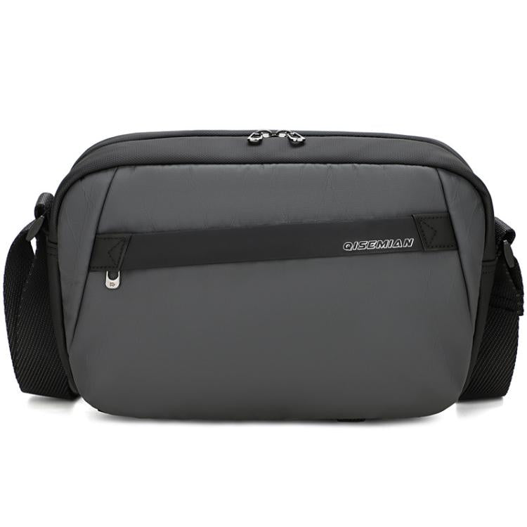 Bolso bandolera para cámara QISEMIAN para hombre, resistente al agua, para fotografía DSLR, con divisores extraíbles y soporte para trípode.