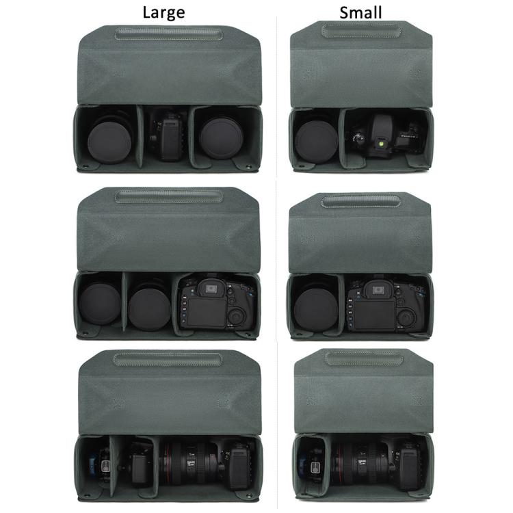 Bolsa modular multiusos para cámara, estuche protector ecológico para cámaras sin espejo/DSLR y objetivos., M Gray, L Gray, M Black, L Black