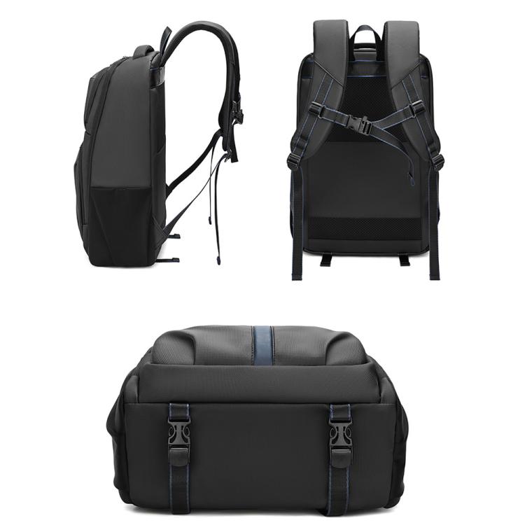 Mochila fotográfica QISEMIAN con inserto extraíble, zona de separación para ropa seca y húmeda, divisores personalizables para cámaras y portátil de 16 pulgadas.