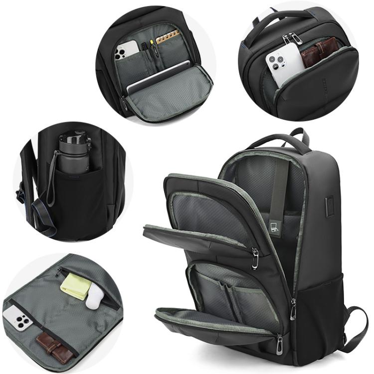 Mochila fotográfica QISEMIAN con inserto extraíble, zona de separación para ropa seca y húmeda, divisores personalizables para cámaras y portátil de 16 pulgadas.