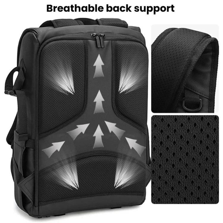 Mochila para cámara AK818 impermeable, antirrobo, con doble correa para el hombro y gran capacidad.