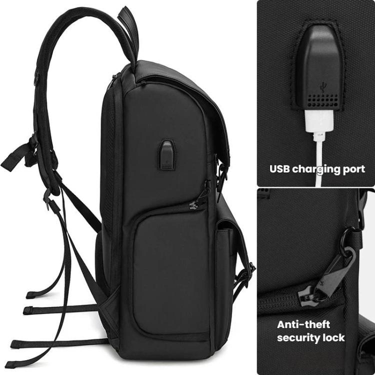 Mochila para cámara AK818 impermeable, antirrobo, con doble correa para el hombro y gran capacidad.