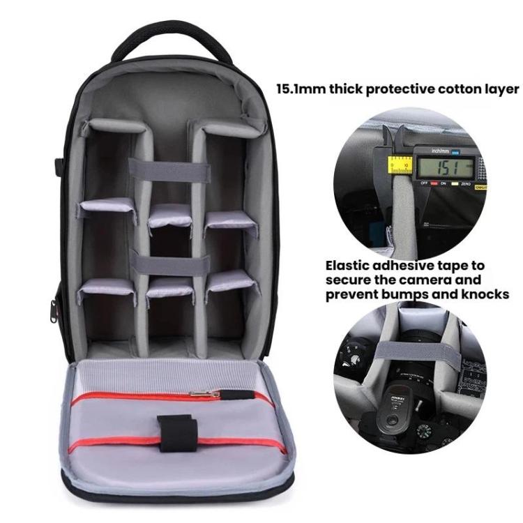 Mochila impermeable de gran capacidad para cámara réflex digital, multifuncional, ligera e informal., Waterproof Casual Bag