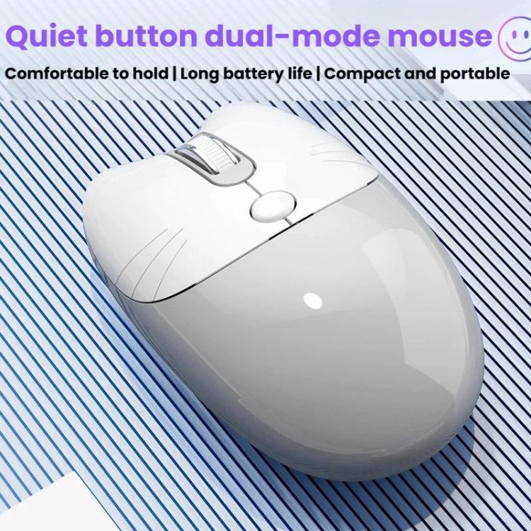 Conjunto de teclado y ratón inalámbricos MOFii Sweet Upgraded 2.4G+Bluetooth con carga dual y modo de carga.