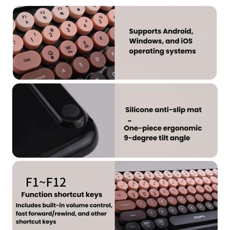 Teclado mecánico inalámbrico Bluetooth de modo dual MOFii ANNI