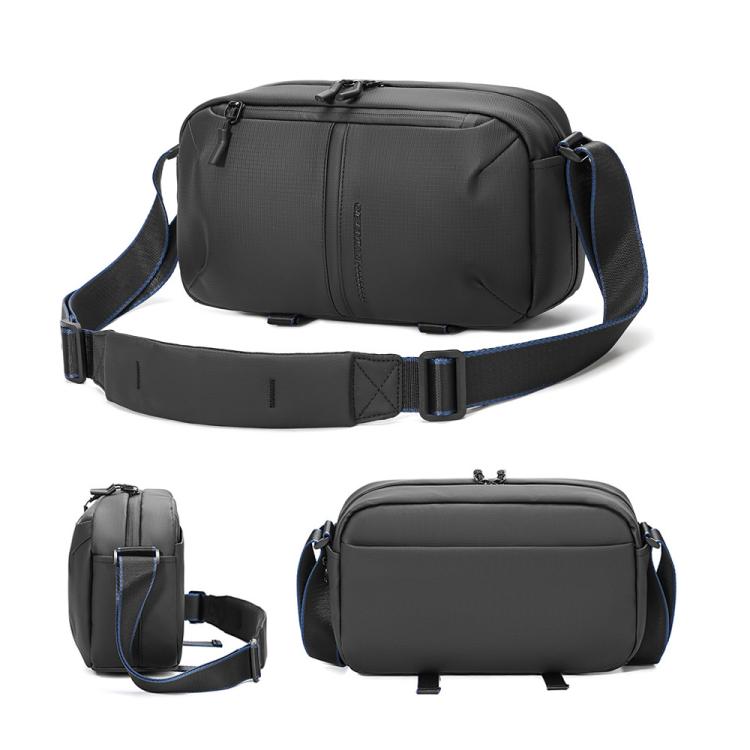 Bolso bandolera individual para cámara QISEMIAN para hombre con divisores extraíbles integrados para equipos digitales.