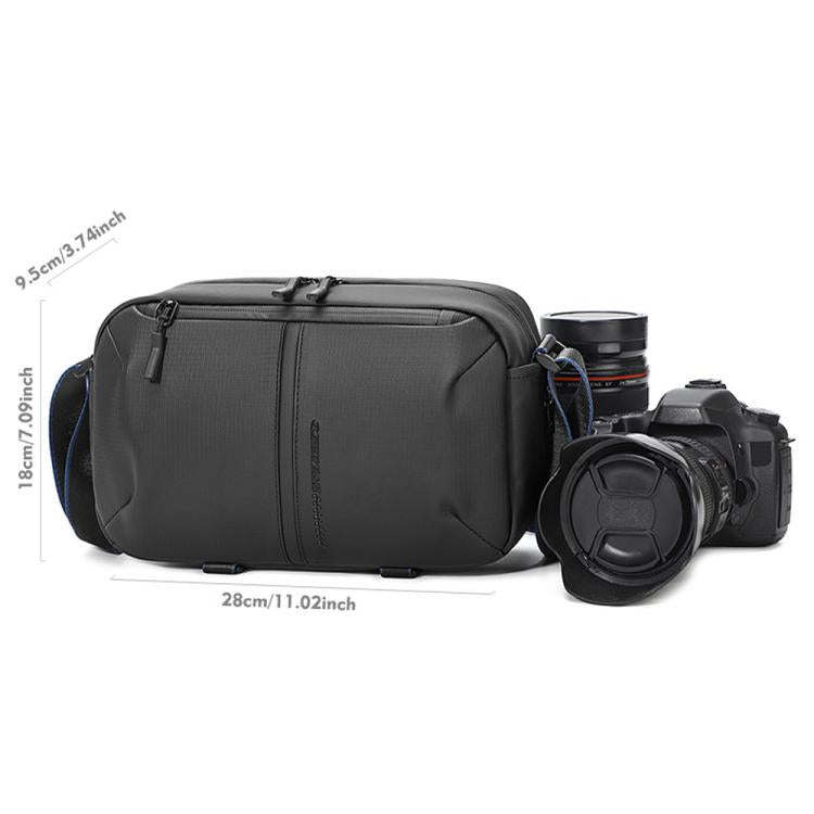 Bolso bandolera individual para cámara QISEMIAN para hombre con divisores extraíbles integrados para equipos digitales.