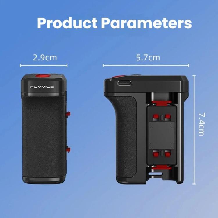 Empuñadura magnética de liberación rápida Flymile para fotografía callejera, compatible con Insta360 Ace Pro / 2 / X5.