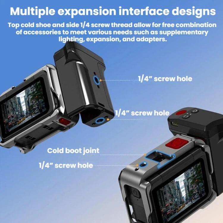 Empuñadura magnética de liberación rápida Flymile para fotografía callejera, compatible con Insta360 Ace Pro / 2 / X5.