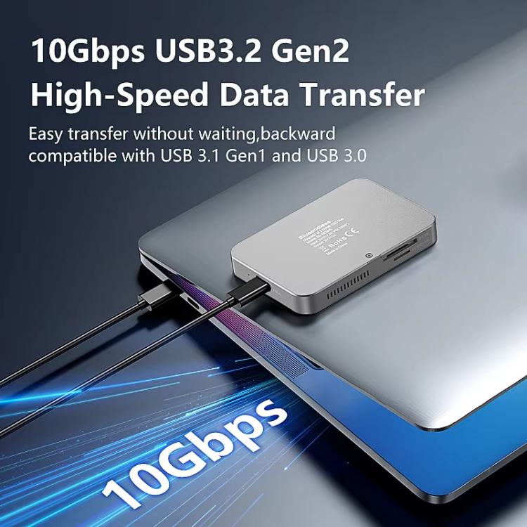 Base magnética 8 en 1, carcasa para SSD NVMe y concentrador USB 3.2, MC806