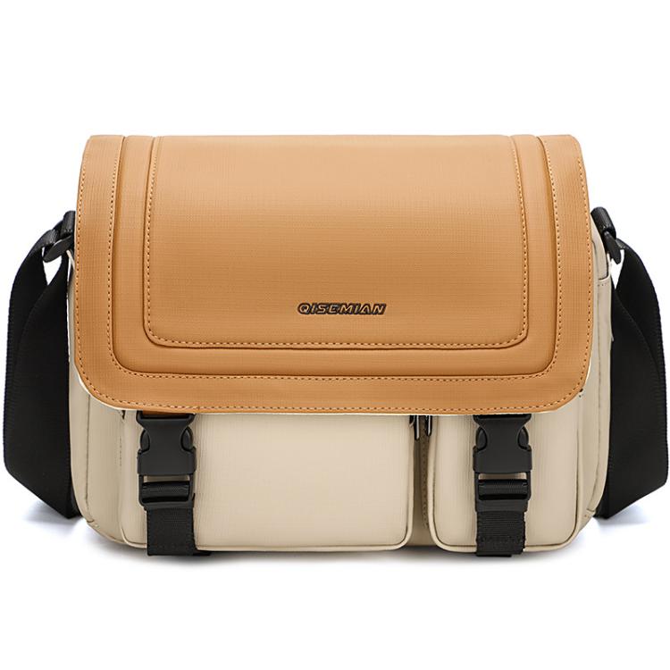 Bolso bandolera para cámara QISEMIAN, resistente al agua, con soporte para trípode., XK0040 Orange, XK0040 Green