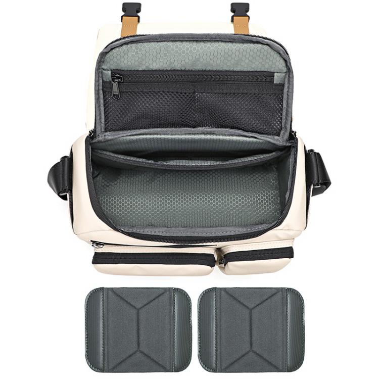 Bolso bandolera para cámara QISEMIAN, resistente al agua, con soporte para trípode., XK0040 Orange, XK0040 Green