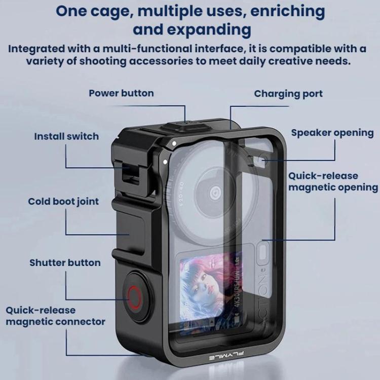 Funda protectora de expansión Flymile para cámara deportiva DJI Osmo Action 6, AC6028