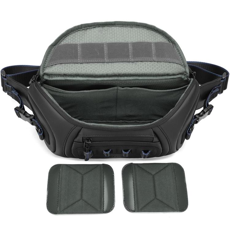 Bolso bandolera QISEMIAN para hombre con divisores extraíbles, ideal para desplazamientos urbanos.