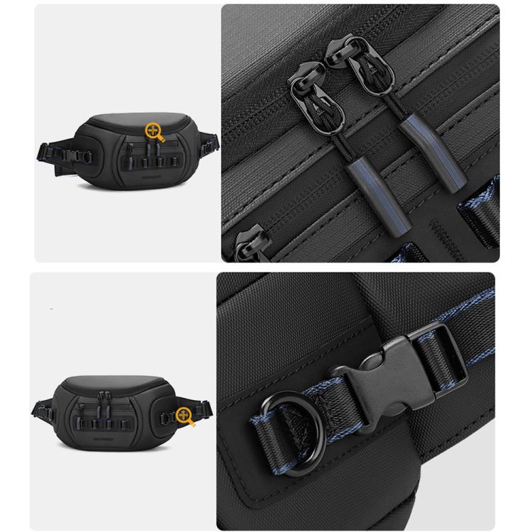 Bolso bandolera QISEMIAN para hombre con divisores extraíbles, ideal para desplazamientos urbanos.